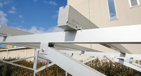 Aluminum mount systems, subjected to alumite treatement, have high strength and durability.