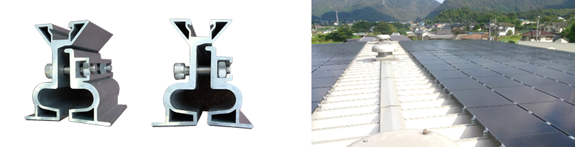 Dual-purpose seam-type bracket Round and Rectangular